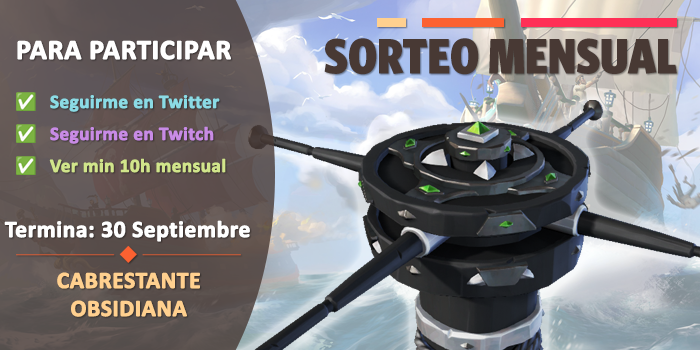 nateacuiki's tweet photo. 🏴‍☠️🎁𝐒𝐎𝐑𝐓𝐄𝐎 𝐒𝐄𝐏𝐓𝐈𝐄𝐌𝐁𝐑𝐄🎁🏴‍☠️
⚓️#SORTEO 𝗖𝗔𝗕𝗥𝗘𝗦𝗧𝗔𝗡𝗧𝗘 𝗢𝗕𝗦𝗜𝗗𝗜𝗔𝗡𝗔⚓️

✅APÚNTATE DESDE ESTE ENLACE➡️https://t.co/sGZhBzyvji

🗓️Termina: 30-Septiembre
#SeaOfThieves #BeMorePirate https://t.co/pj9YOaiMFo