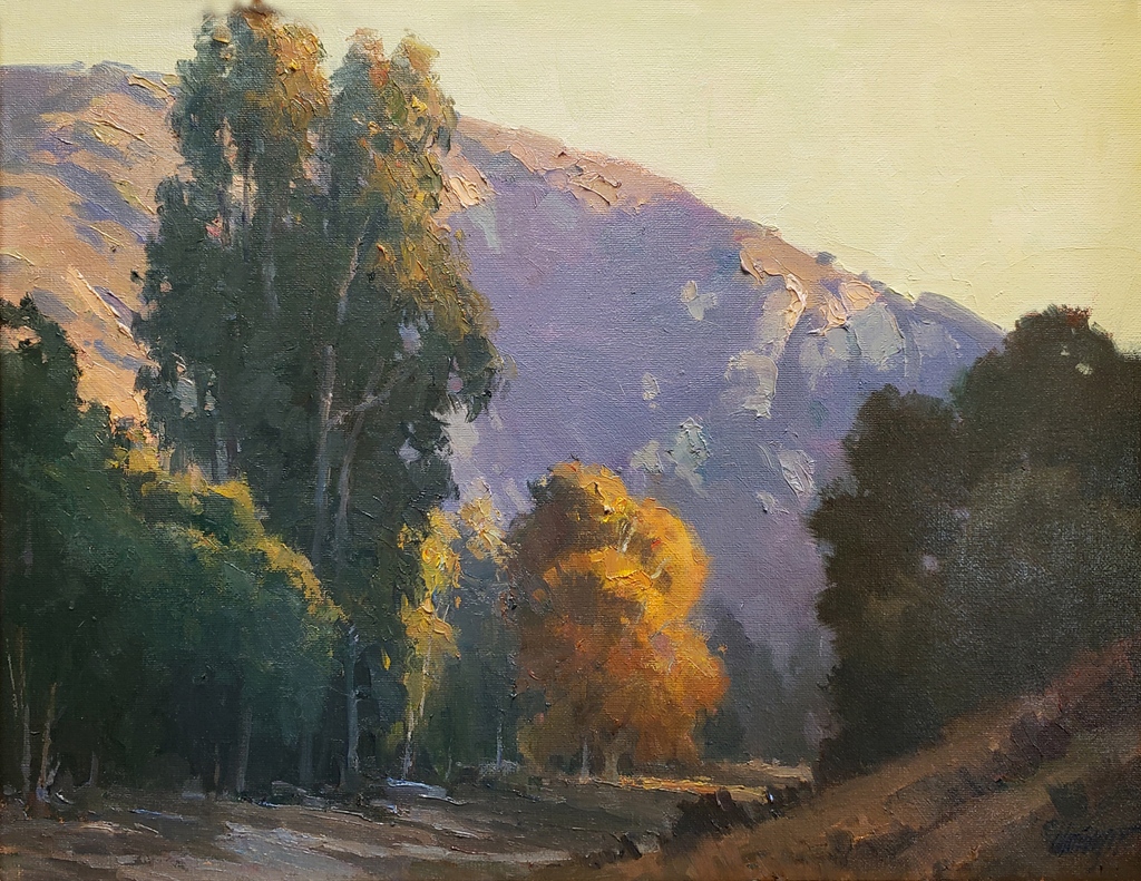 A new painting in the gallery by Michael Obermeyer - 'Around the Bend; Laguna Canyon', oil on canvas panel, 14' x 18'

americanlegacyfinearts.com/artwork/around…
⁠⁠⁠
#michaelobermeyer #lagunabeach #lagunacanyon #bigbend  #californiaart #mountainart #pleinairart #pleinair #landscapeart