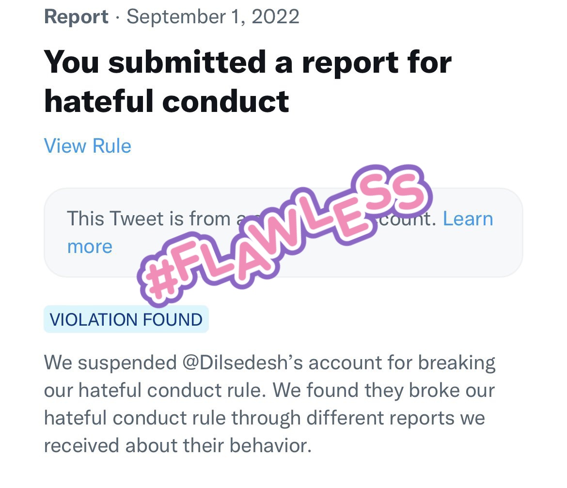 𝑻𝒊𝒄𝒌𝒆𝒕 𝑰𝑫: 2348

𝑪𝑶𝑵𝑺𝑰𝑮𝑵𝑴𝑬𝑵𝑻: 
@Dilsedesh

𝑹𝑬𝑨𝑺𝑶𝑵: ASK @TwitterSupport

𝑫𝑬𝑳𝑰𝑽𝑬𝑹𝑬𝑫 𝑩𝒀: T Lab's