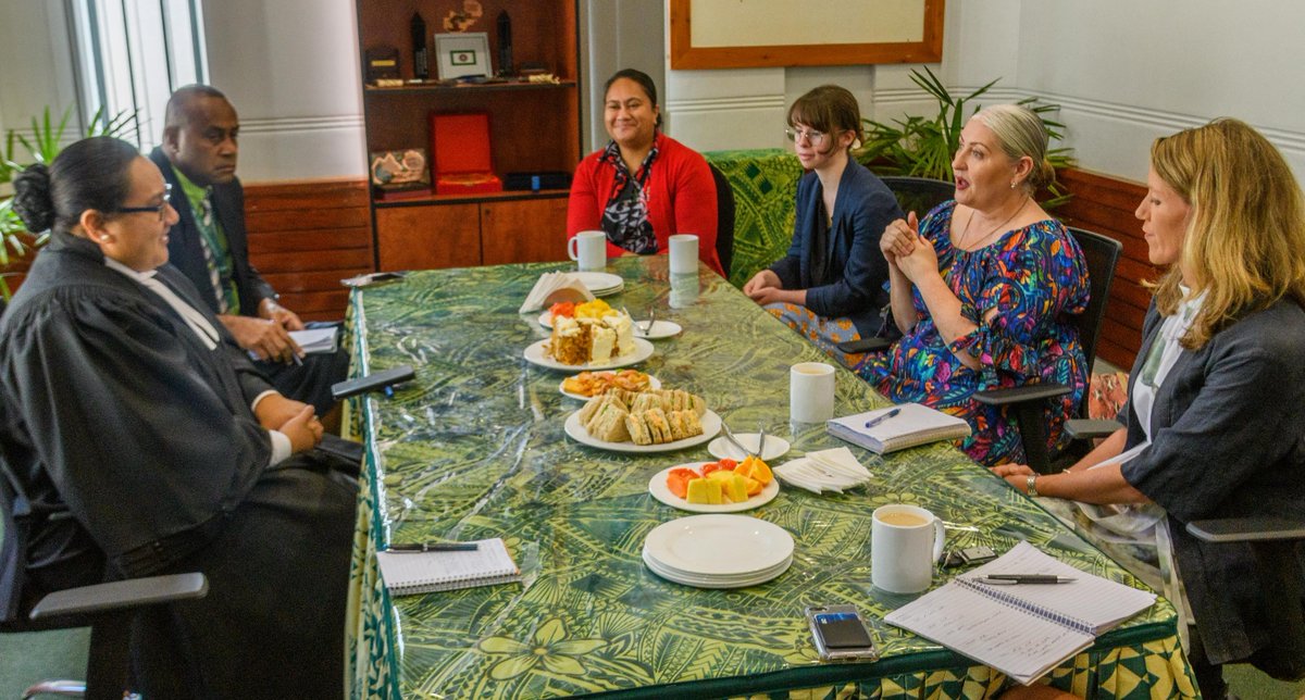 fijiparliament's tweet photo. Hon. Speaker welcomed a delegation from the🇳🇿High Commission & @MFATNZ at this morning's #Parliament session. They met with Sec-Gen to Parl during tea break for a brief #talanoa. 🇳🇿is one of the major donors to the @UNDP_Pacific #FPSP Phase3⃣.
🇳🇿🇫🇯 #Fjparlvisitors #Fijiparl https://t.co/vzge7dXFTZ