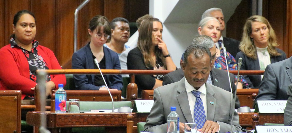 fijiparliament's tweet photo. Hon. Speaker welcomed a delegation from the🇳🇿High Commission & @MFATNZ at this morning's #Parliament session. They met with Sec-Gen to Parl during tea break for a brief #talanoa. 🇳🇿is one of the major donors to the @UNDP_Pacific #FPSP Phase3⃣.
🇳🇿🇫🇯 #Fjparlvisitors #Fijiparl https://t.co/vzge7dXFTZ