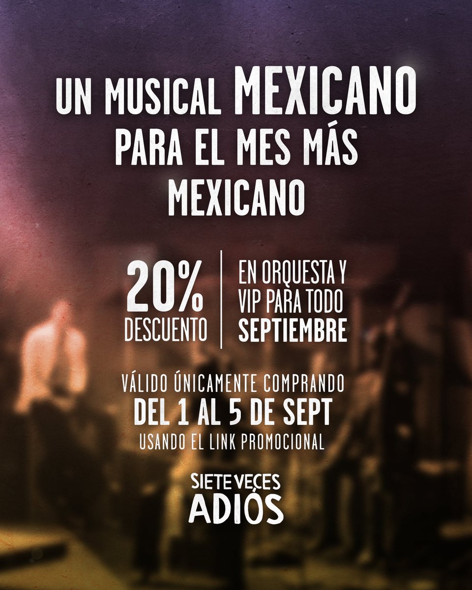 Llegó septiembre! El mes más mexicano. Promo especial válida hasta el 5 de septiembre. Este es el link goliiive.com/sietevecesadio…