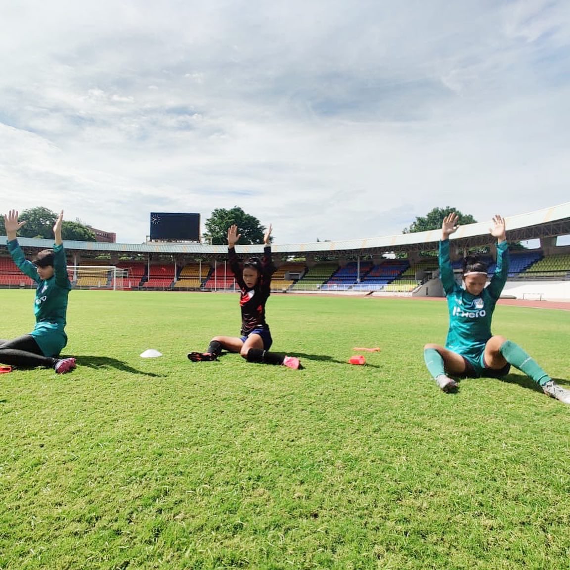 IndianFootball's tweet photo. Focus 👀 💯
#SAFFWC🏆 #BackTheBlue 💙 #BlueTigresses 🐯 #ShePower 👧 #IndianFootball ⚽ https://t.co/z6rNWGnC5h