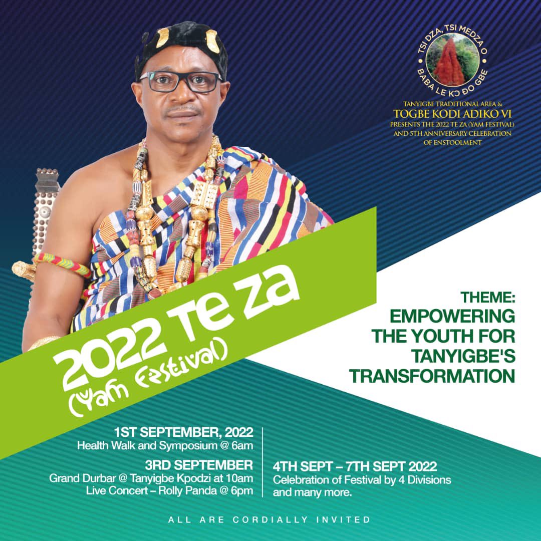 BurnHardUTD's tweet photo. Exercise to stimulate, not to annihilate. The world wasn’t formed in a day, and neither were we. Set small goals and build upon them.

Join us with Togbe Kodi Adiko VI at the Yam Festival to engage in this activity 🔥🔥🔥 #Tayafest22 https://t.co/tz68LeODtn
