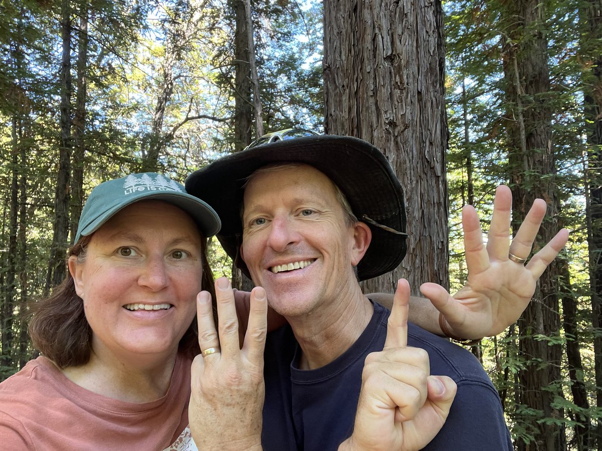 Hiking in Mt. Tamalpais state park with the love of my life on our 36th anniversary…time really goes fast #anniversary #tamalpais