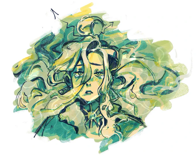[OC] small vent doodle of her bc its been a while since i last drew her 