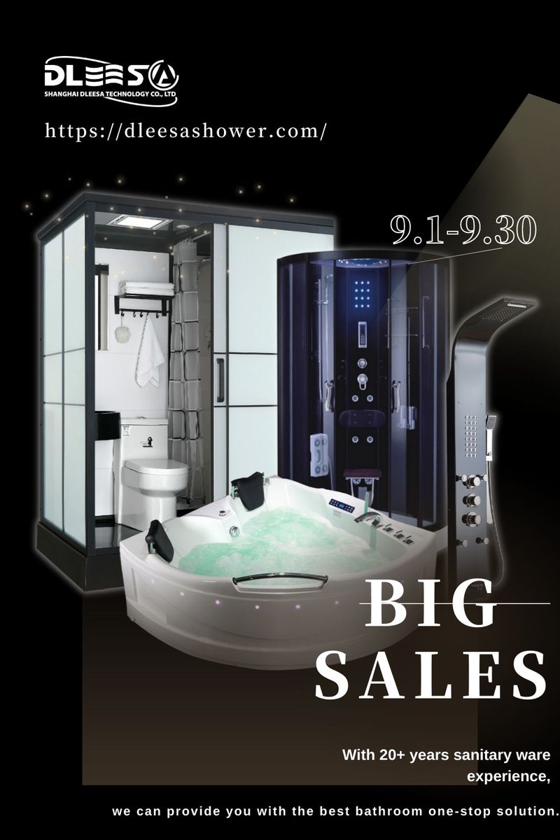 Big Sales Waiting For You. Come and contact me!😘
Email: sales03@zjmesa.com
Web: dleesashower.com

#bathroom #Bath #shower #PROMO #dleesa