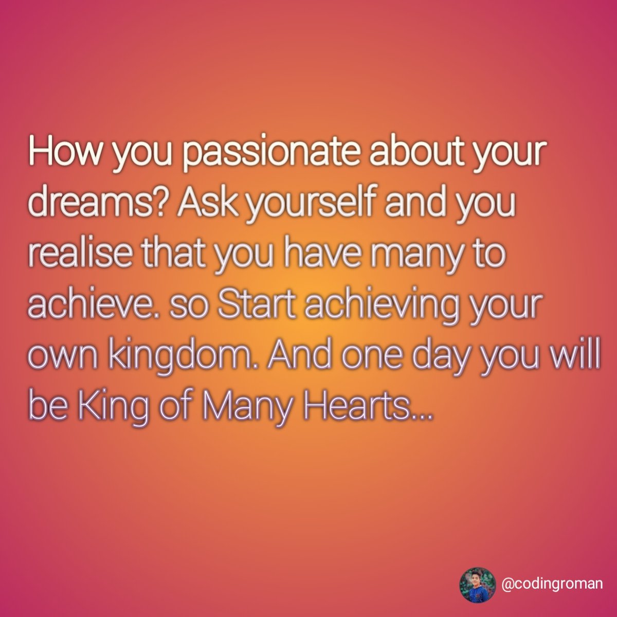 DeveloperRoman's tweet image. Do extra for a day.. be consistent for everyday... Live every second for your dreams... 
#keepgoing #codingroman #SoftwareEngineer