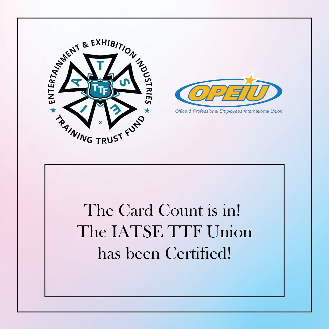 IATSE Training Trust Fund Union tweet media