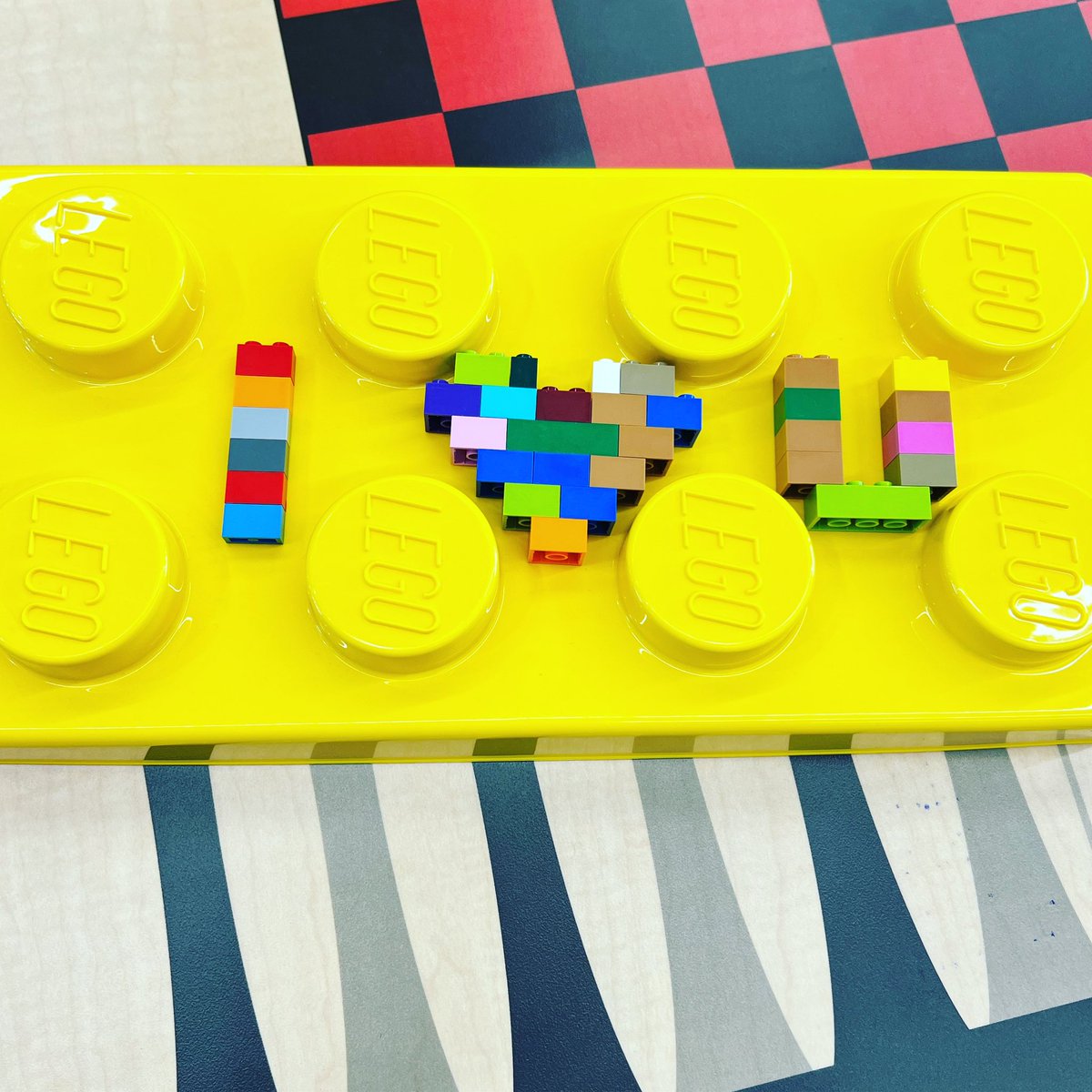 warrior4library's tweet photo. One of the freshman that visited the library today left some love with #legos 
#legolove #highschoollibraries #librarylife #librarylove #madetoshine https://t.co/7DPl3s8lF2