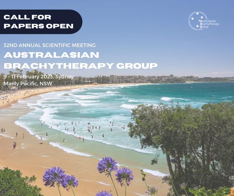 AusBrachy's tweet photo. Call for papers now open! Join us in sunny Manly from 9-11 Feb 2023 to showcase your work. Check out the details here: https://t.co/cYZJxnnqeR https://t.co/7DC0qlFez7
