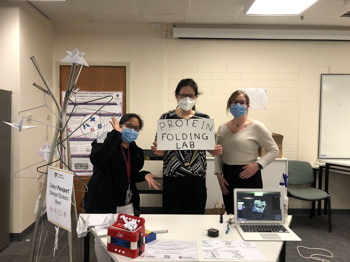 drManucatTan's tweet photo. Come and visit us today at FMC 4E303 - FHMRI Student Recruitment Event! #ProteinFoldingLab #Flinders #FHMRI https://t.co/YCAafliRno