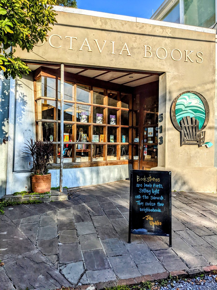 "Bookstores are lonely forts spilling light onto the sidewalk. They civilize their neighborhoods."
  -John Updike