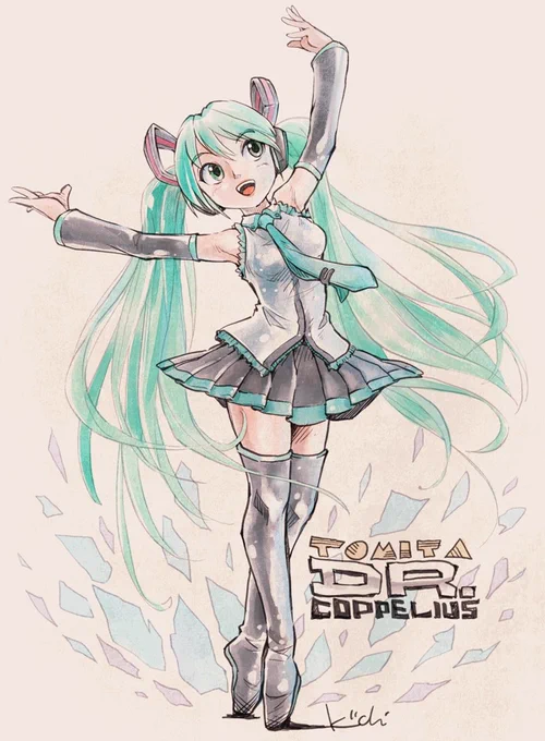 #初音ミク誕生祭2022 ちょっと古めの絵ですが。冨田勲さんのドクターコッペリウス再演してくれんかな。 