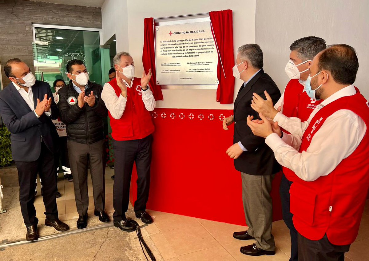 samgm24's tweet photo. Por instrucciones del Gobernador @alfredodelmazo
y del Secretario General de Gobierno @LUISFELIPE_P, asistí en compañía del Secretario de Salud @FcoFdzClamont, a la inauguración del área de capacitación y de urgencias de #CruzRoja #Cuautitlán.
@JorgeForastieri 
@CruzRojaEM https://t.co/Z90wkkV4EE