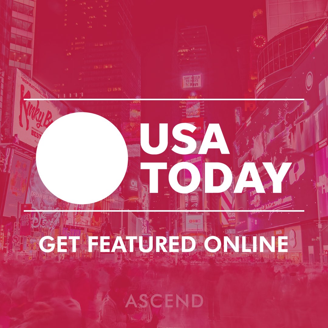 ⭐️This week’s publication highlight is USA Today⭐️We are proud to work with USA Today in sharing our clients amazing stories. If you’re interested in how you can be featured on USA Today, reach out to one of us here at Ascend! 🚀