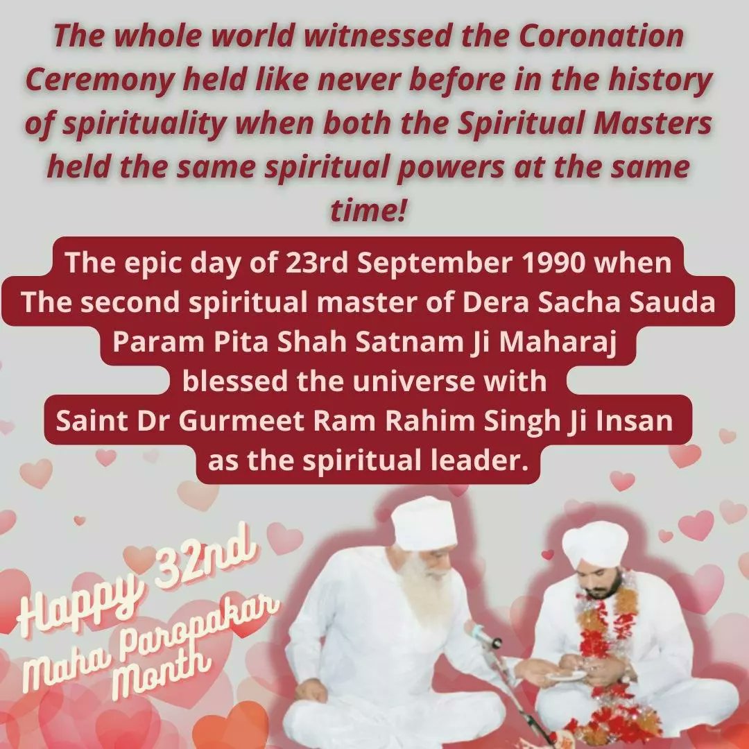 Amanpre33801112's tweet photo. Saints always incarnate on earth to do good to all. In this merciful month, Saint Gurmeet Ram Rahim ji showered mercy on all of us and has always taught us humanity. Greetings to everyone on this holy month. #32ndMahaParopkarMonth 
Dera Sacha Sauda https://t.co/L8Z4fdx4hR