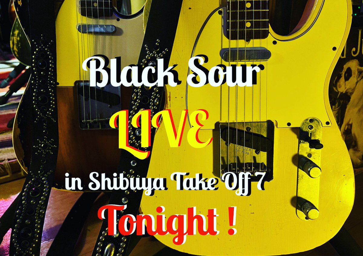 bono0304's tweet photo. 本日！2年半振りのBlack Sour Live in Shibuya TakeOff 7❗️我々の出番は21時過ぎ。
チケットは👇よろしくお願いします！
＜Live Pocket＞
https://t.co/uHBXp71i4F
＜ツイキャス＞
https://t.co/BLcgGWxYON
#live #shibuya #渋谷 #gibson #fender #takeoff7 #2年半振り #バンド https://t.co/nJZwcU4niv