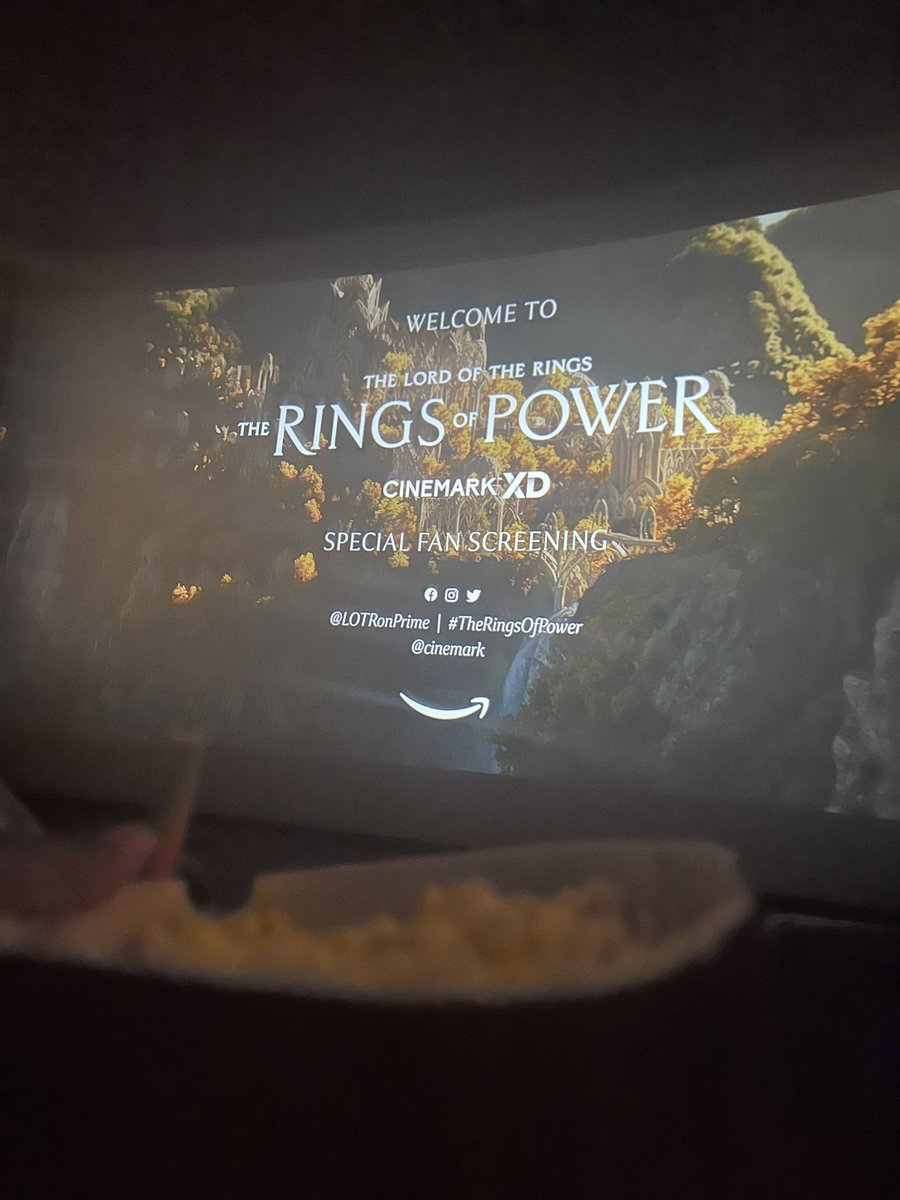 All most time for <a href="/LOTRonPrime/">TheRingsOfPower</a> <a href="/cinemark/">Cinemark Theatres</a> #TheRingsofPower #lotr #hobbit #elf #wizard #snacks