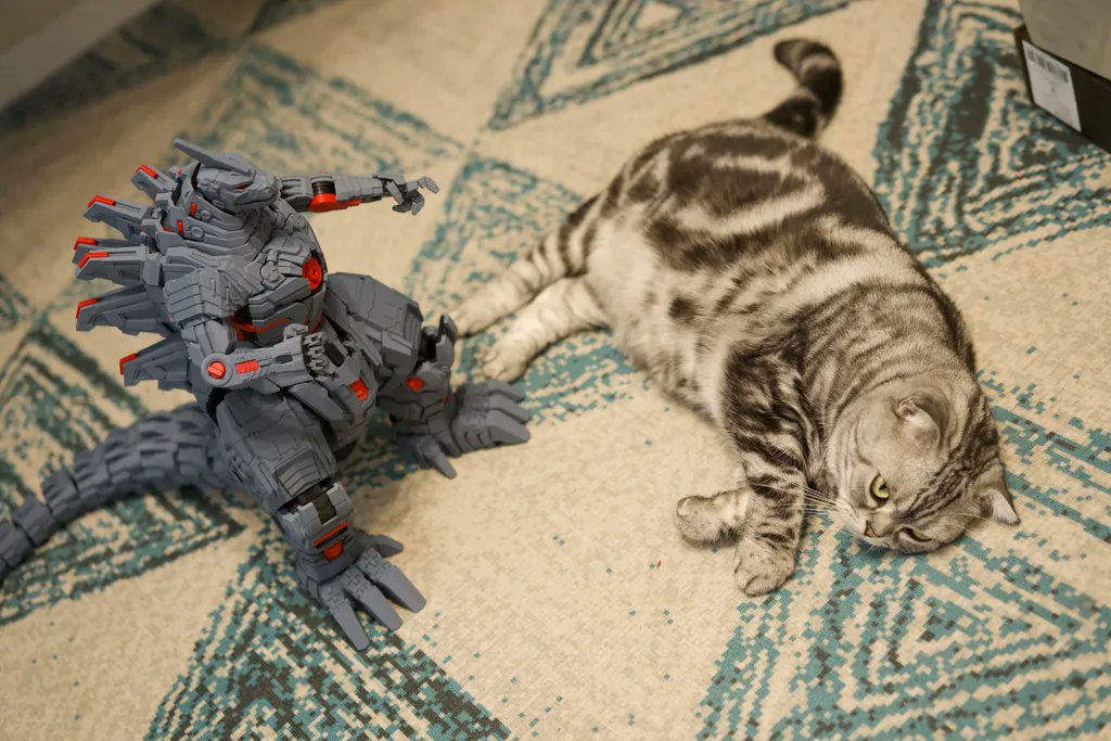 esun3dfilament's tweet photo. Kitty vs Godzilla ๐คฃ
Who is the winner this time?
#3dprinted with eSUN PLA-matte by kaye โค๏ธ
.
.
#3dprint #3dprinting #plamatte #esun #cat #godzilla #3dmodel https://t.co/ktZ2jFGVSj