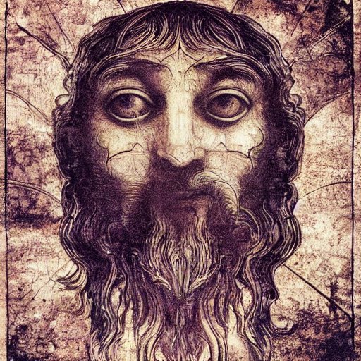 imnfireETH's tweet image. @SolSorcerer here’s a degod I made with Ai inspired by da Vinci 🫡