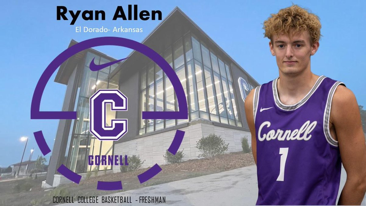 CornellRamsMBB's tweet photo. Our 3rd new player.
Freshmen - Ryan Allen from El Dorado, Arkansas. 
#RamsBasketball 🏀 
@CornellRams @CornellCollege https://t.co/6JfZtRl8FQ