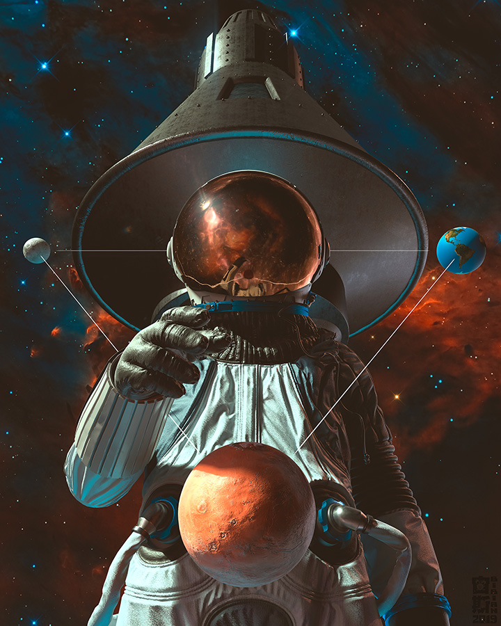 From the Moon to Mars: Celebrating Apollo’s 50th Anniversary. c. 2019

3d rendered in Adobe Dimension. No AI here 😤