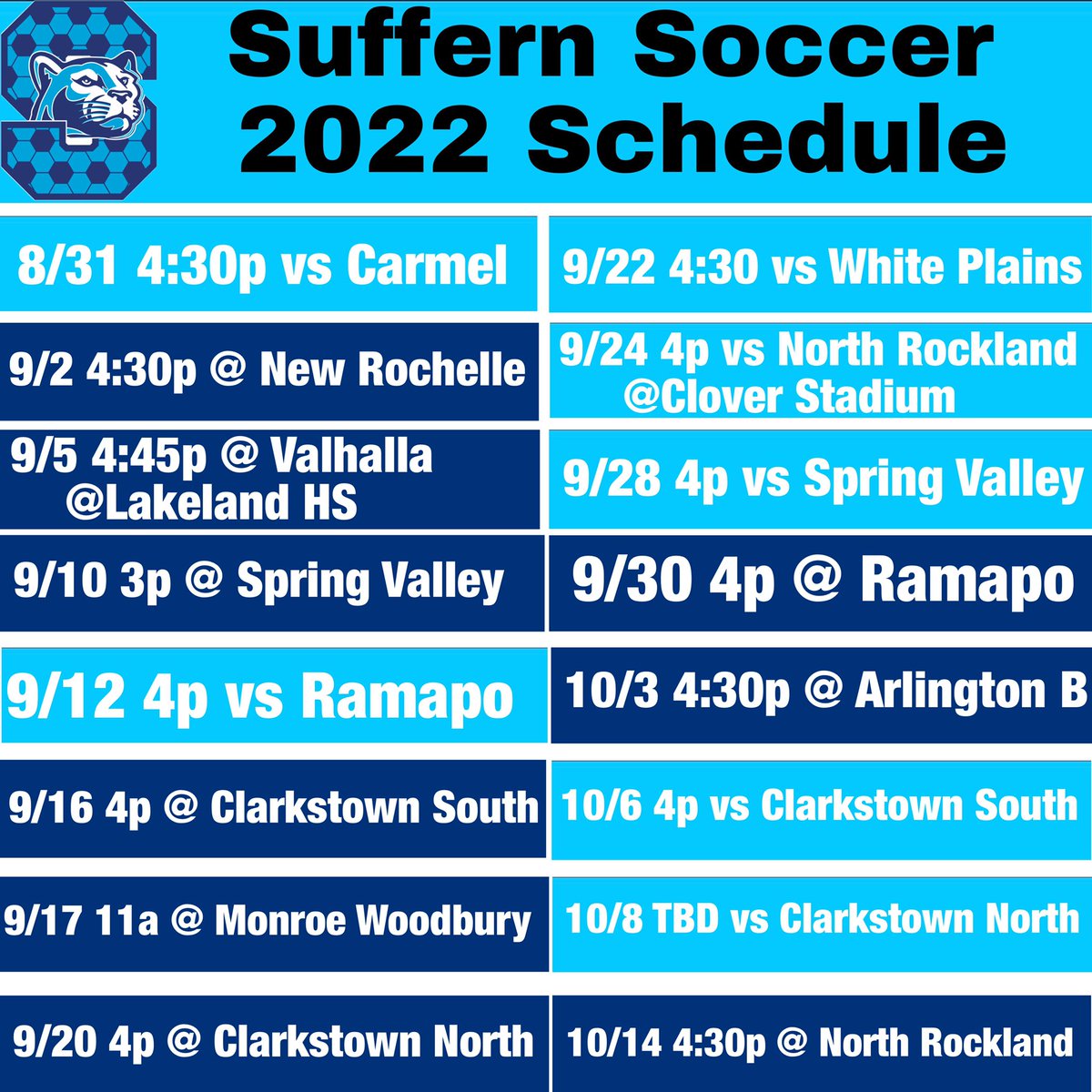 Suffern Boys Soccer tweet media