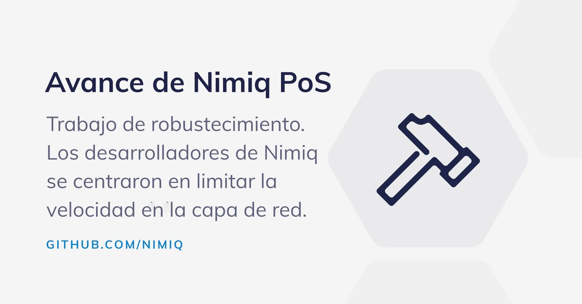 Se utilizo la información obtenida de los primeros 1,5 millones de bloques de la DevNet para solucionar y eliminar problemas. El trabajo de robustecimiento se centró en la limitación de la velocidad en la capa de red. #criptoparahumanos #PoS #pruebadeparticipación