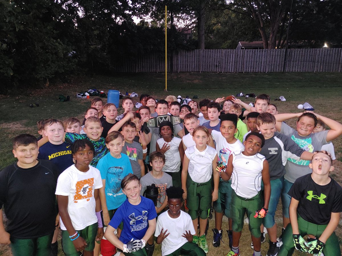 coachpoulin's tweet photo. Thomas Estergall earned the Working to Win Championship Belt this evening. He represents our program well by being a good person, teammate, and football player. His effort stood out today! We are all proud of you, Thomas! #BrotherhoodOfTrust @NordoniaYF @NordKnightFB @NHillsNews https://t.co/z2lVTF0X6e
