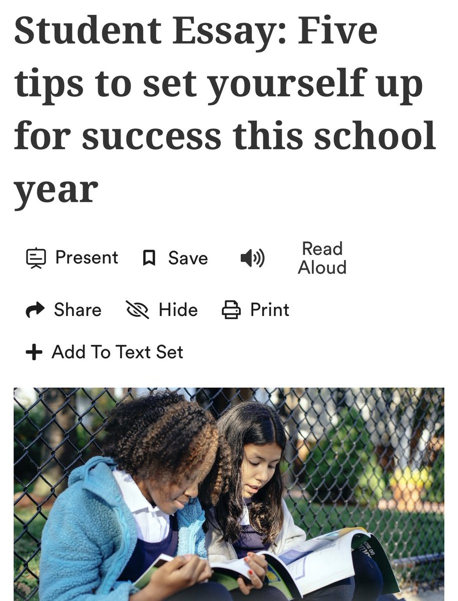 Newsela has a great, concise article about habits to start for a new school year. Looking forward to incorporating these habits all year long tbhhhhh #JigsawRead