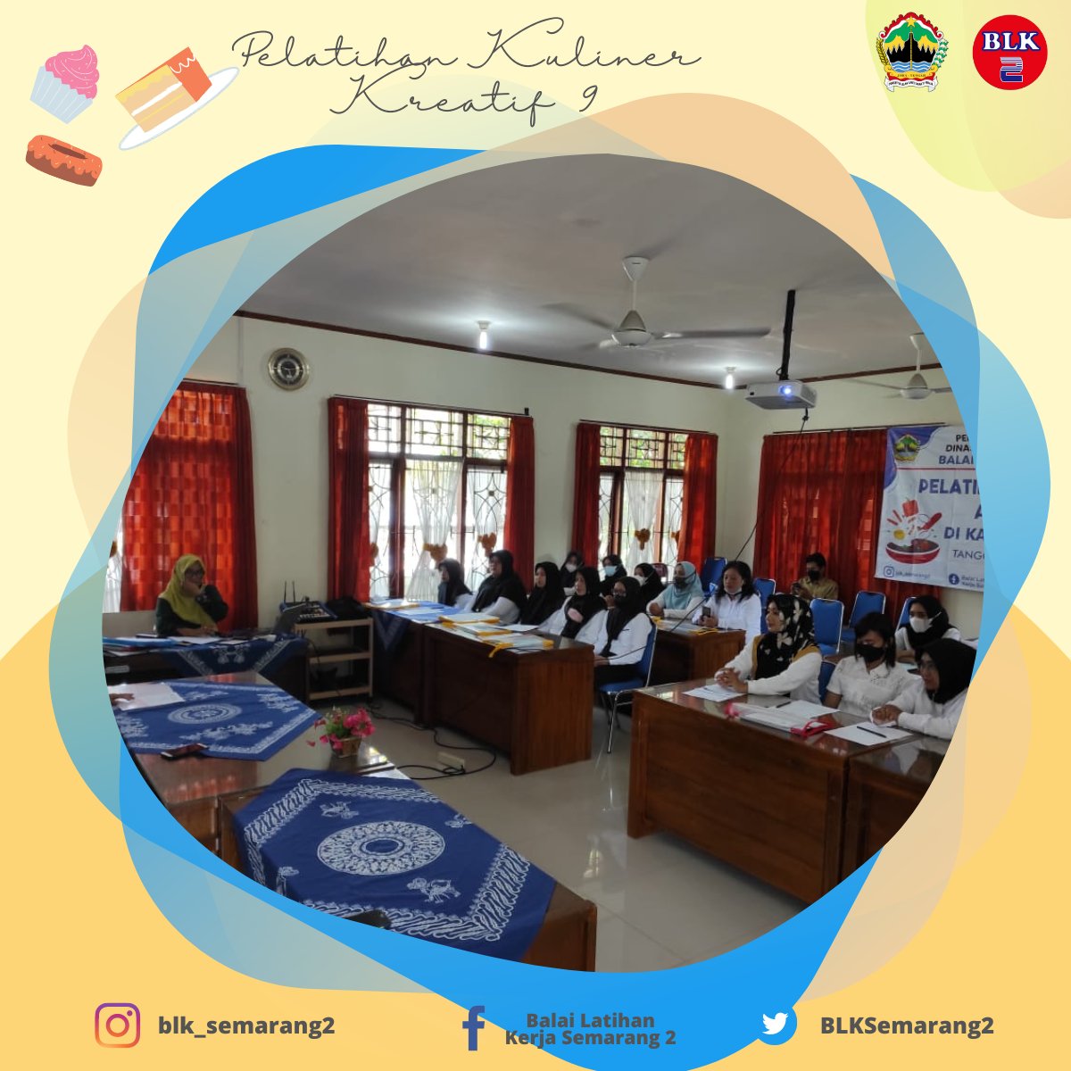BLKSemarang2's tweet photo. Pelatihan kuliner kreatif Angkatan IX di kabupaten Magelang tgl 22 - 26 Agustus 2022. https://t.co/7lbzjrUQDz