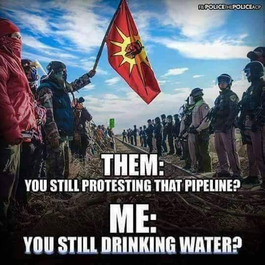 Water is our 1st Medicine. ⚪🟡🔴⚫ 
#StopDapl #AIM #LandBack