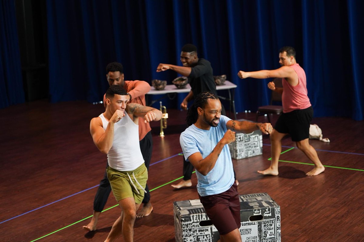 The cast of For Colored Boyz is well into rehearsals for the show's premiere! Here is a quick sneak peek into the room. #FultonTheatre #fultonforcoloredboyz #forcoloredboyz