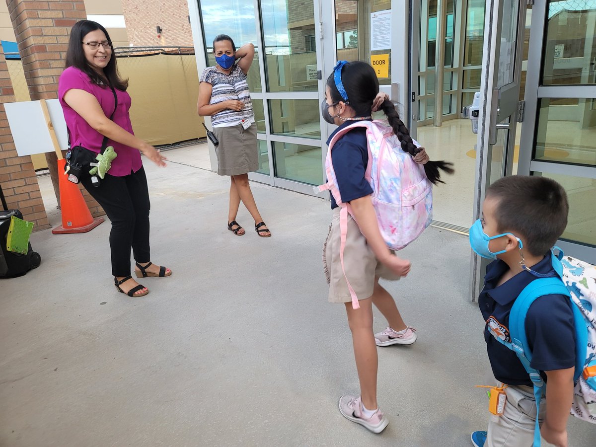 Our wonderful and the best counselor in the whole world, aways finding a way to make students and staff smile!!! What a great way to start the day! <a href="/RiversideEleme2/">Riverside Elementary School</a> <a href="/UrenoOlivas/">Claudia Ureno-Olivas</a> <a href="/RE_Cowboys/">Riverside Elementary Counselor</a>