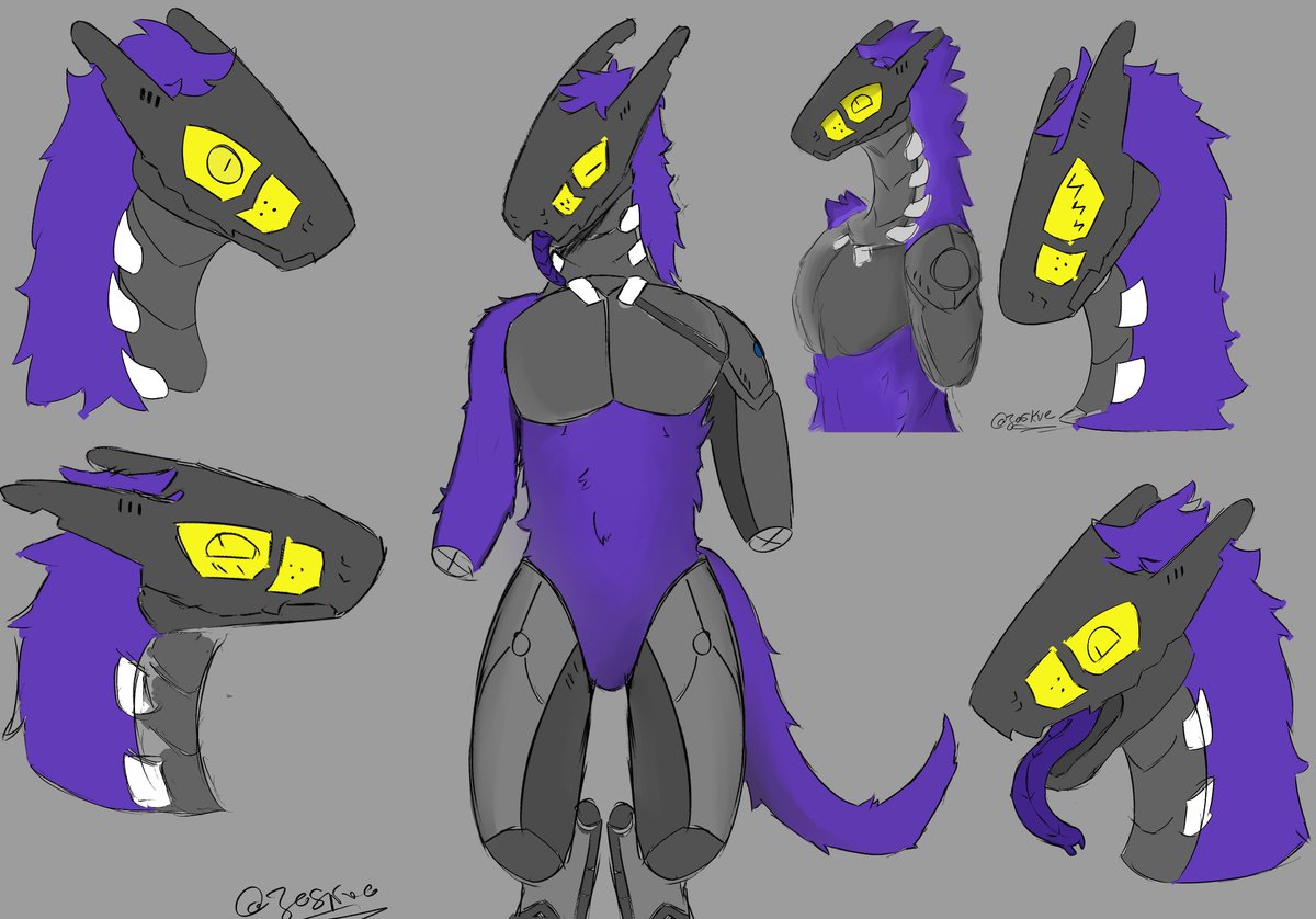 Joskue_'s tweet photo. Trying to do drawings each day to stay up with posting and all so here’s the “synth-gen” I made :> #furry #synth #protogen #digitalart https://t.co/XpYI9fLKEJ