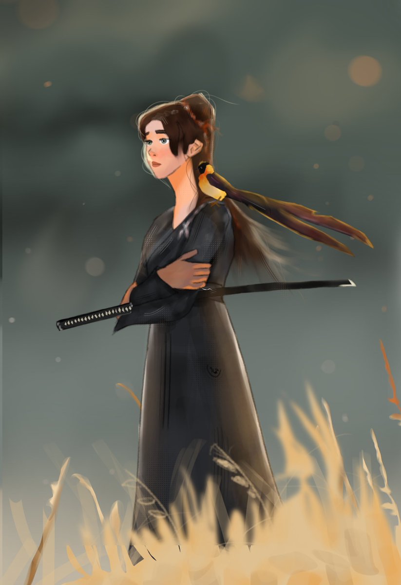 Good morning fam 🥰

A peaceful scene of a reminiscing samurai watching the sunset 🌄

Learned a lot about sunny environments and foreground blur!

✨ instagram.com/p/Ch7SVBWvxTe/

#IndigoArts