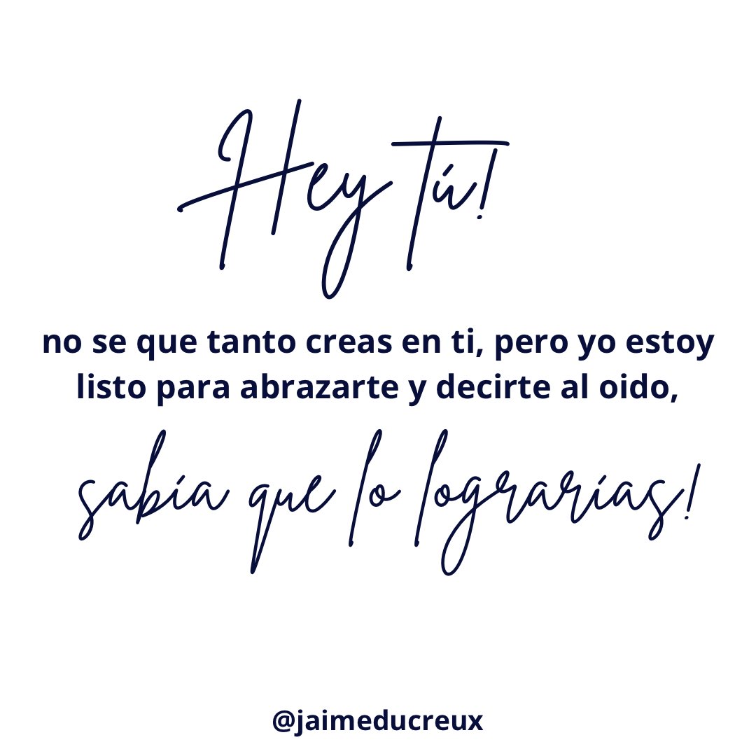 Porque yo si creo en ti ♥️