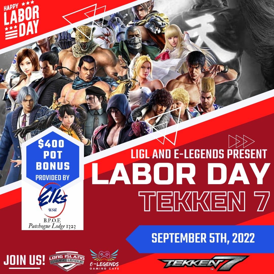 ELegendsGaming's tweet photo. ⁦@LIGamingLeague⁩ ⁦@ELegendsGaming⁩  and the PatchogueElksLodge1323  ! We are all getting together to make this tournament be legendary! $400 to start the prize pool . Let us know you are coming or come down . 6pm doors open ! 7:30 start! https://t.co/qmyne8ntai
