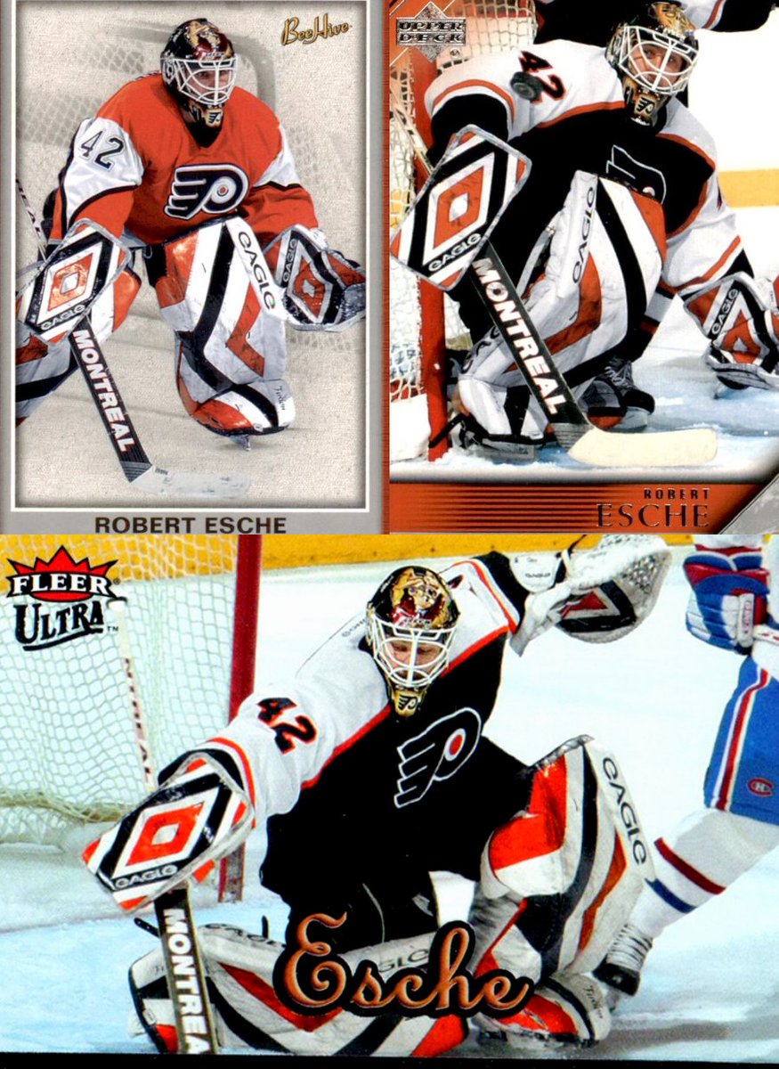 HeroesofCrease's tweet photo. Thursdays are for one thing...#SickSetups!
The 2003-04 season saw @robertesche emerge as a true number one goalie with the #PhiladelphiaFlyers. He made his point in style with a really nice Eagle setup with a great color scheme and a plethora of nice angles in their design. Wow! https://t.co/3rpn8403tx
