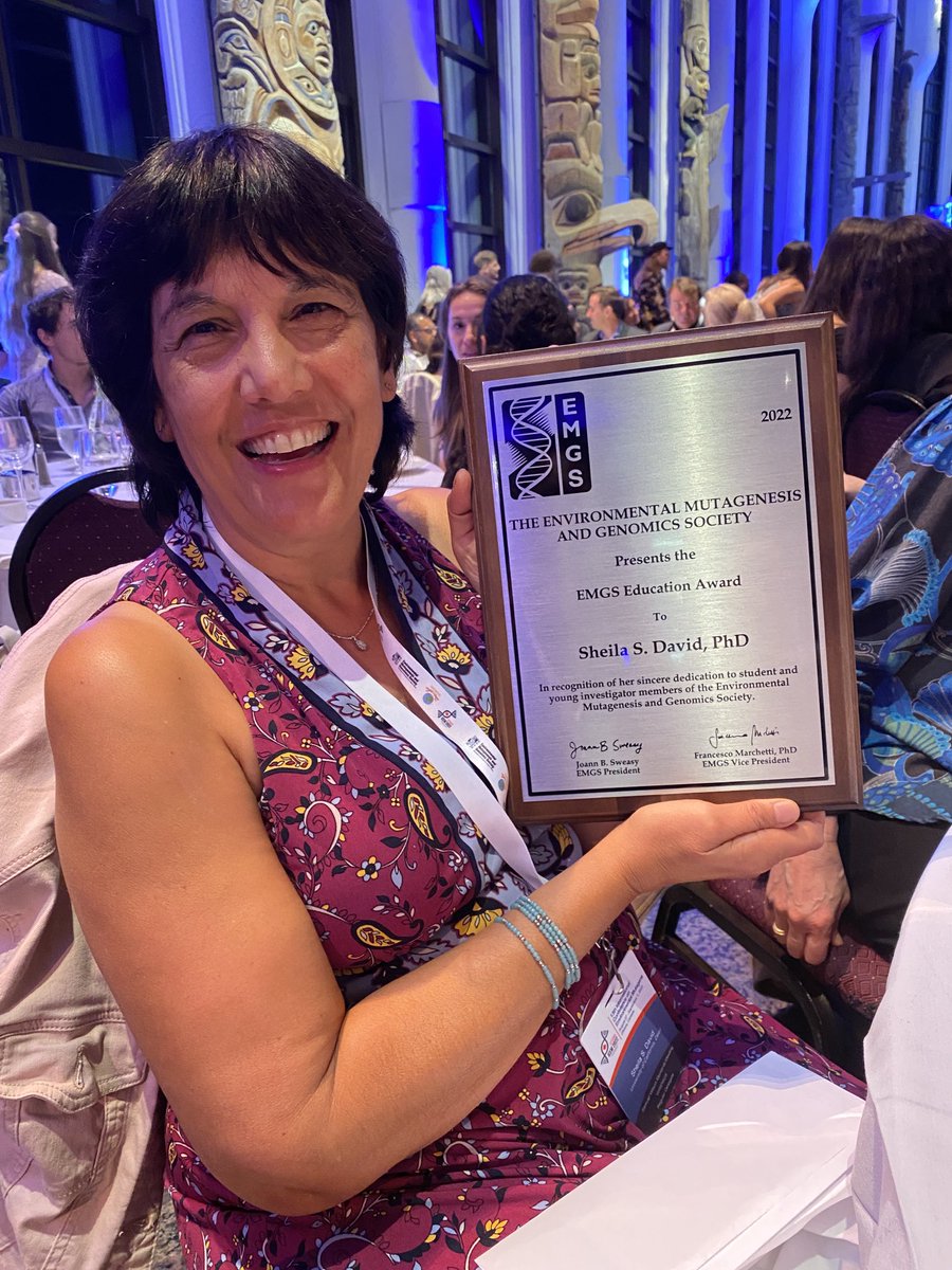 sheiladavidUCD's tweet photo. So honored for EMGS Educator award ⁦@EMGSUS⁩ #ICEM2022!  Thanks to my students ⁦@LotsofLiz26⁩ ⁦@chon_majumdar⁩ and Ash Prakash ⁦@AshPrakash5⁩ for nominating me!! https://t.co/RwBa8aMiaO