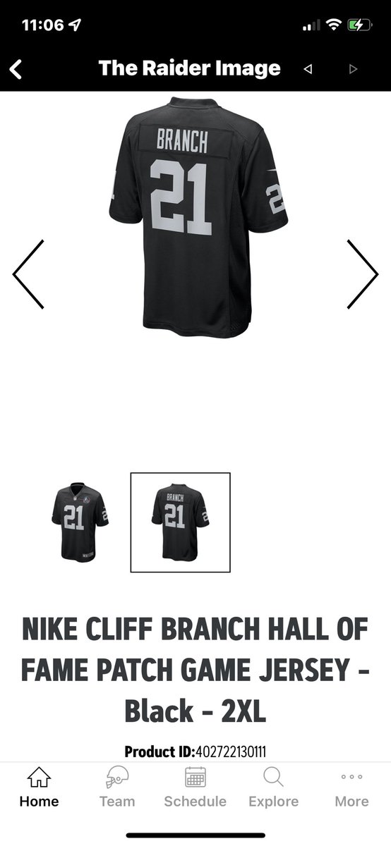 MrOGRaider's tweet photo. MIND MADE UP FUCK THE POLL…ITS MY FATHERS RIP FAVORITE RAIDER OF ALL TIME THE GREAT CLIFF BRANCH HOF BABY…IT WILL NEVER GO OUT OF STYLE OR GET TRADED AMEN OR QUIT…$165.00 #RAIDERIMAGE https://t.co/LdD6SeG4Oo
