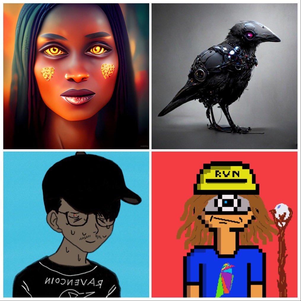 Who’s ready for my next -
🚨#NFT GIVEAWAY🚨

1️⃣ Must be following: @Brayve_RVN 
<a href="/IndyBows/">IndyBows 🅁🅅🄽 𓄿</a> <a href="/behnampsi/">Mrp 🅁🅅🄽</a> <a href="/chalkboyrvn/">Chalk Boy 🅁🅅🄽</a> <a href="/crypto_eye_head/">CRYPTO_EYE_HEADS🅁🅅🄽</a> 
2️⃣ RT + 🤍
3️⃣ Comment GIF to express how you think the #Crypto Market will end in 2022!

Drawing 9/4 🚨

#RVN #Ravencoin #NFTs #NFTGiveaway