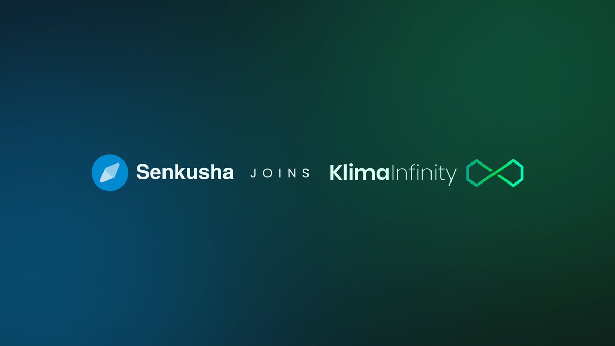 The blockchain-based crowdfunding platform @senkusha_nft has joined Klima Infinity 💚

Senkusha enables anyone to invest in talented early-stage artists and help them achieve international success by purchasing their #NFTs at senkusha.io.