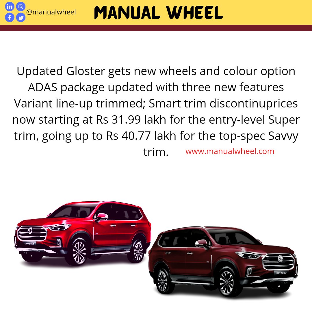 ManualWheel's tweet photo. Mg gloster facelift 2022
.
.
.
.
.#mgcars #MGMotor #MGCars #mgcarclub #mgusa #MGMotorIndia #MGCarsTH #mggloster #SUV #4x4offroad #offroad4x4 #suvsofinstagram #suvs #4x4life #gloster #carsofinstagram #cars #carsdaily #manualwheel #manualwheelcars #share https://t.co/JFb6NKKmlM
