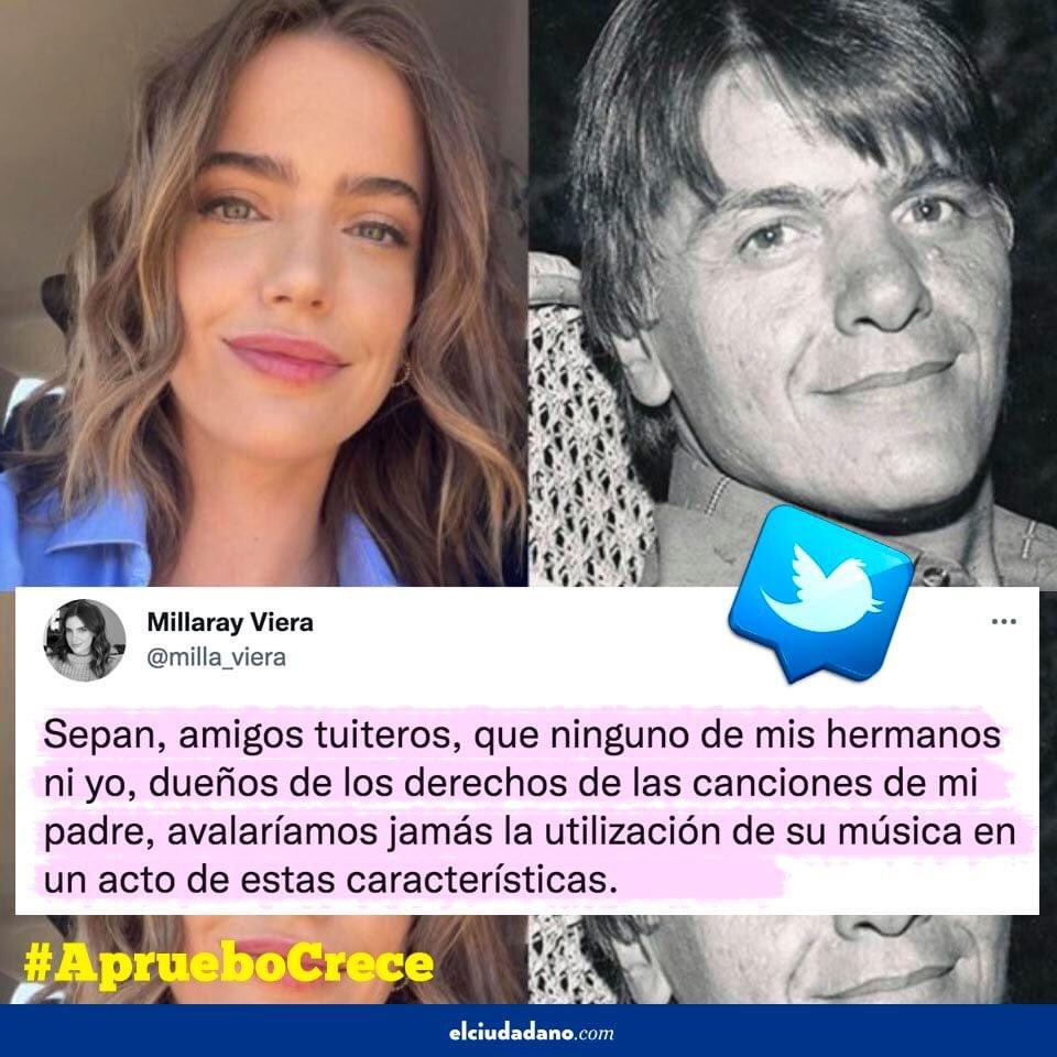 #Millaray (@milla_viera), hija de #Gervasio tiene más valor, dignidad y amor por su padre que Frei y Javiera Parada juntos.

#Apruebo #Chile #AprueboCrece #nuevaconstitucion