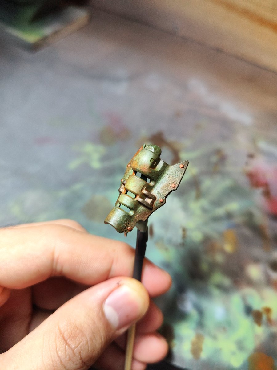 HobbyLifeStudio's tweet photo. 1/35 ZW18 Spideath
ใกล้แล้วๆ วันนี้ตบสนิมด้วยฟองน้ำไป
2วันก่อนส่งผลงาน
#HobbyLifeStudio #TakaraTomy #Zoids #ZoidsWild #Spideath https://t.co/dcmNiYyej7