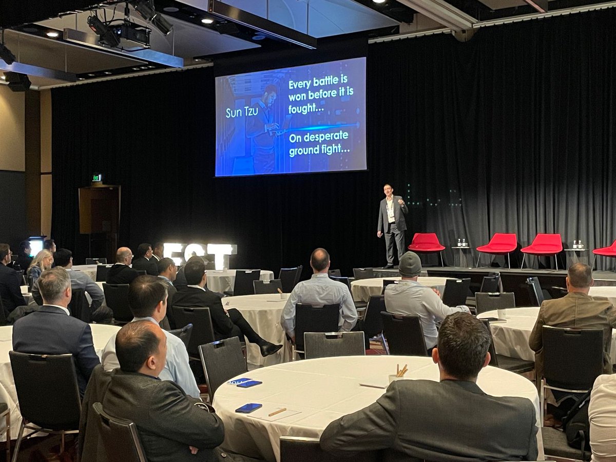 ThalesAustralia's tweet photo. Thales Cloud Security’s Brian Grant discussing what “Shifting left” for #datasecurity looks like and why it doesn’t mean compromising security or compliance at #FSTSecurity in Sydney today.
#EmbedDataSecurity #HowSafeIsYourData @ThalesCloudSec https://t.co/yK9PaTS8uP