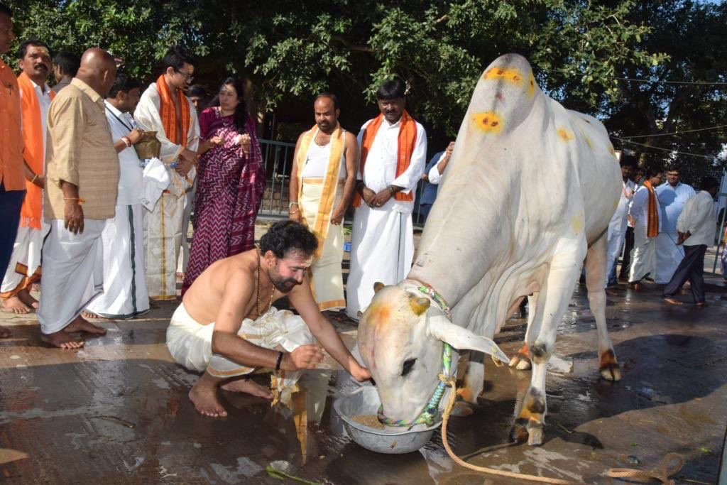 Mayurmatam's tweet photo. గో మత సేవలో కేంద్ర మంత్రి @kishanreddybjp గారు...

ఇది చూస్తున్న సెక్యూలర్ బ్యాచ్ స్పందన ఏందో మరి...

#GaneshChaturthi #GaneshChaturthi2022 
#GowMatha 
#GoMatha https://t.co/RWT4OrKgqU