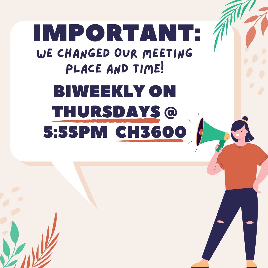 AMnwmsu's tweet photo. We changed our meeting times! 
We hope to see you next Thursday, September 8th @ 5:55 pm in Colden Hall 3600!! 
💚💙#bearcatwellness https://t.co/R6D58FbqKw